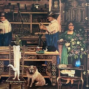 The Cabinet-Maker, Alois Sauter, Print, Naive Art, Book Page, ~ 250727-WH 190 A